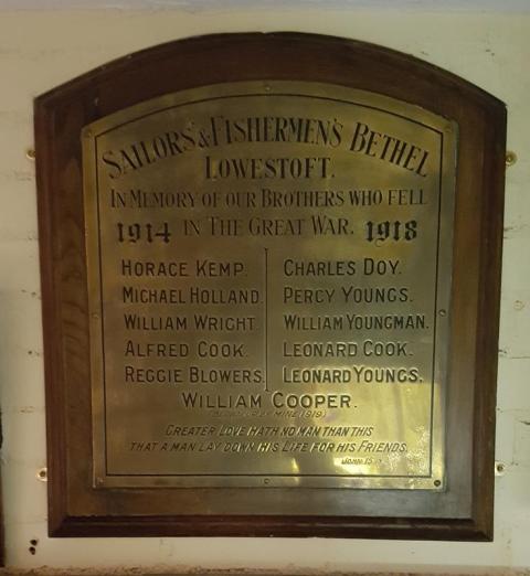 Sailors' and Fisherman's Bethel WW1