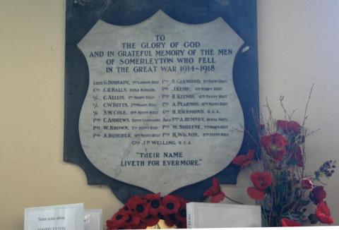 Somerleyton - WW1