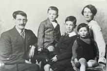 Sidney Charles Sr 1885-1941 with Sidney Charles Junior 1914-1942 George Fennell (1909-1974), Walter Fennel (1918-1970 and Elizabeth Fennel (née Wilde Dawson) (1885-1920)