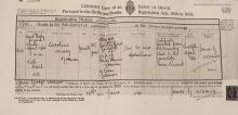 Death certificate